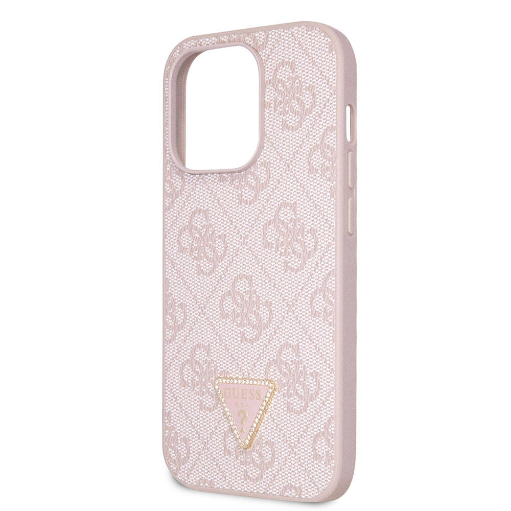 Guess iPhone 14 Pro Max Orjinal Lisanslı PU Deri Taşlı Üçgen Logo 4G Desenli Telefon Kılıfı - 19 Guess iPhone 14 Pro Max Orjinal Lisanslı PU Deri Taşlı Üçgen Logo 4G Desenli Telefon Kılıfı - 19